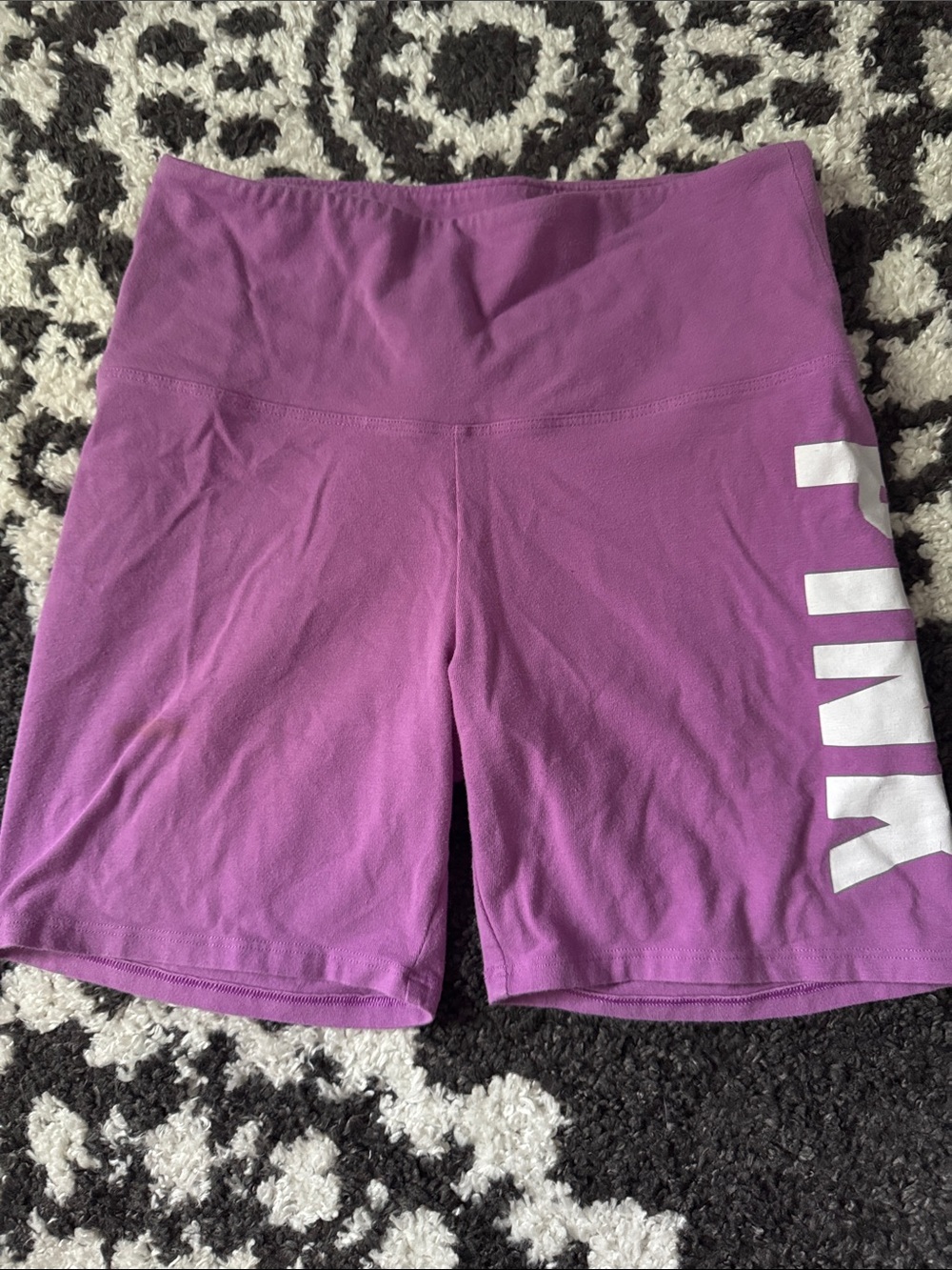Victoria secret pink cotton Purple Women’s Active Shorts with Side Logo m